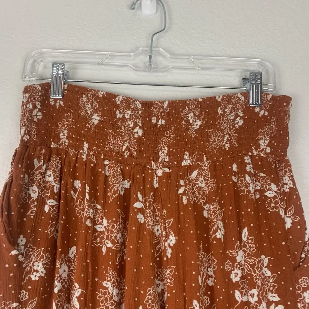 Three Dots Pants Womens‎ Small Wide-Leg Pull-on Palazzo Boho Hippie Festival S
